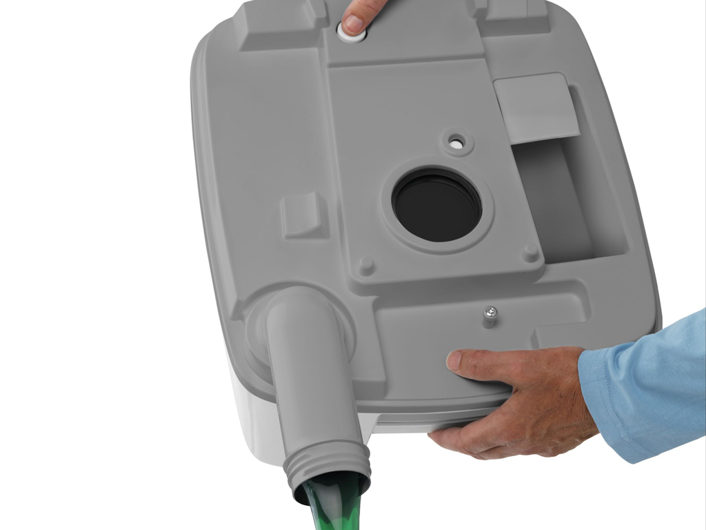 Entleerung des Porta Potti von Thetford