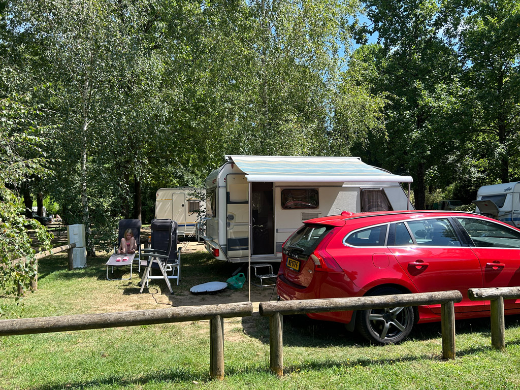 Ein Übernachtungscampingplatz in Frankreich