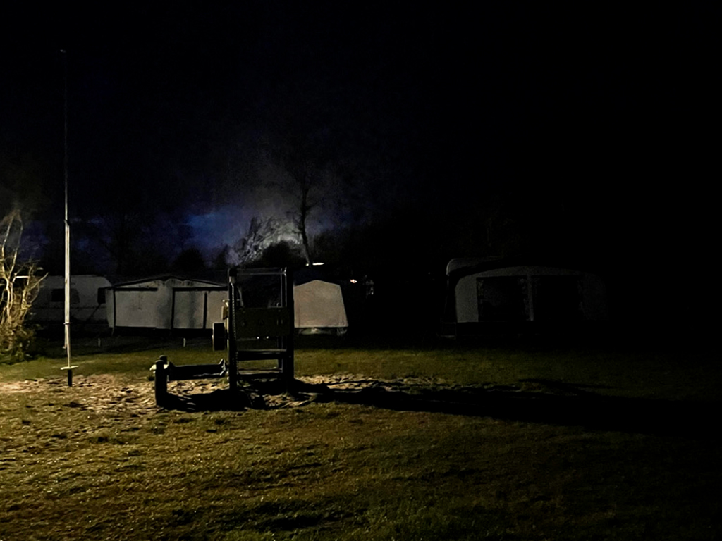Gewitter auf dem Campingplatz