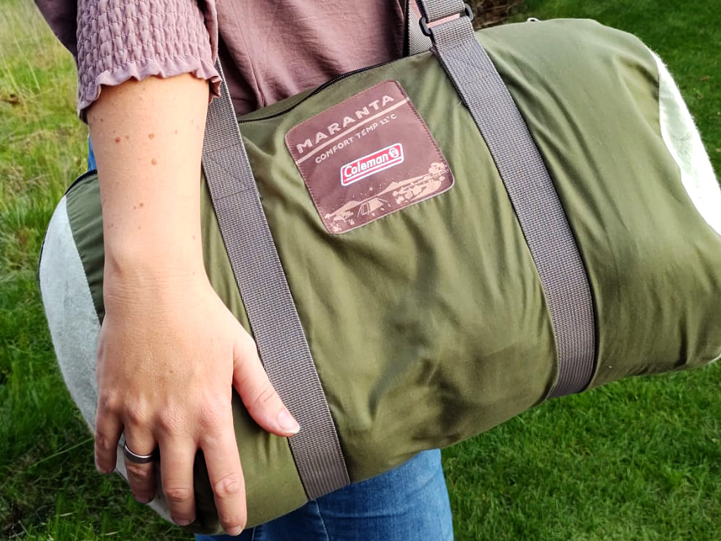 Der Coleman Maranta Schlafsack im Beutel