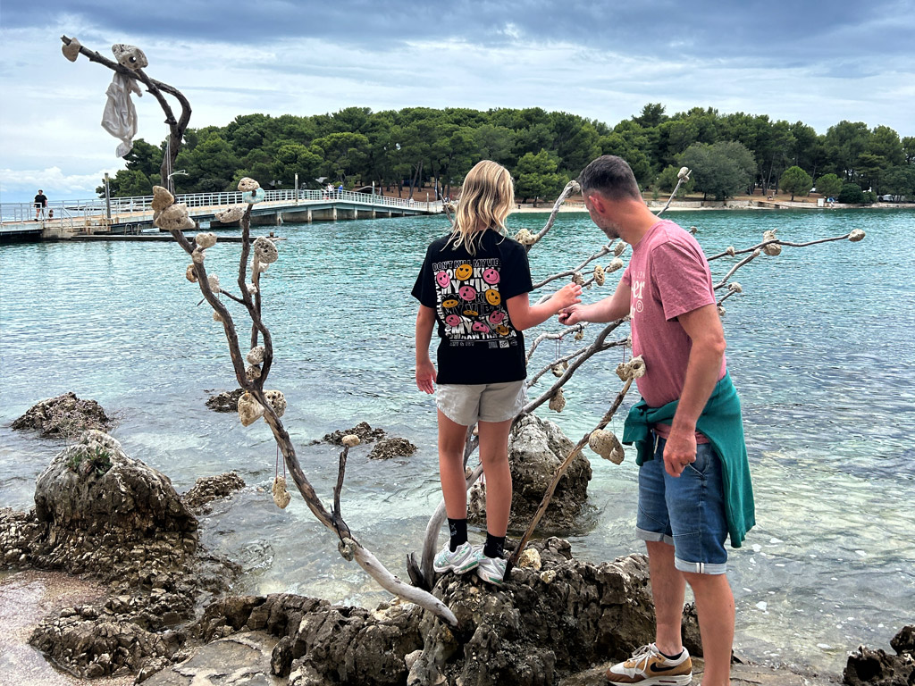 Das wunderbar klare Meer in Kroatien