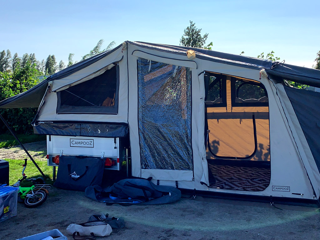 Wohnwagenzelt für den Winter vorbereiten