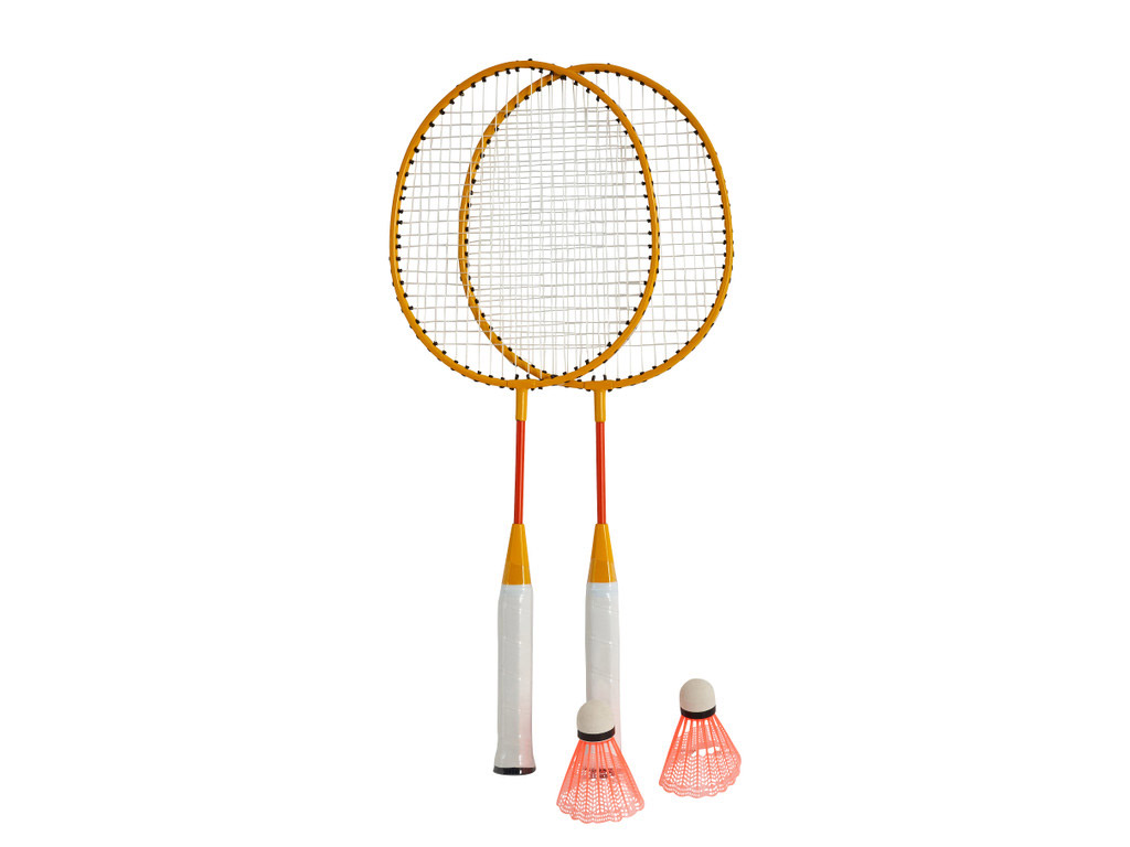 Badmintonset auf dem Campingplatz