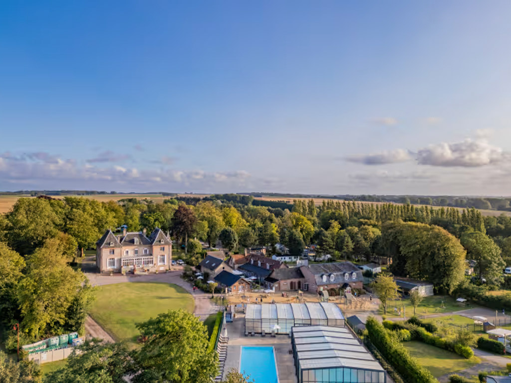 Camping in der Bucht von Somme auf diesem Schlosscampingplatz