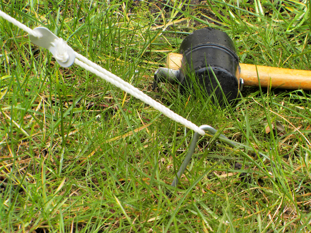 Gummihammer für die Heringe