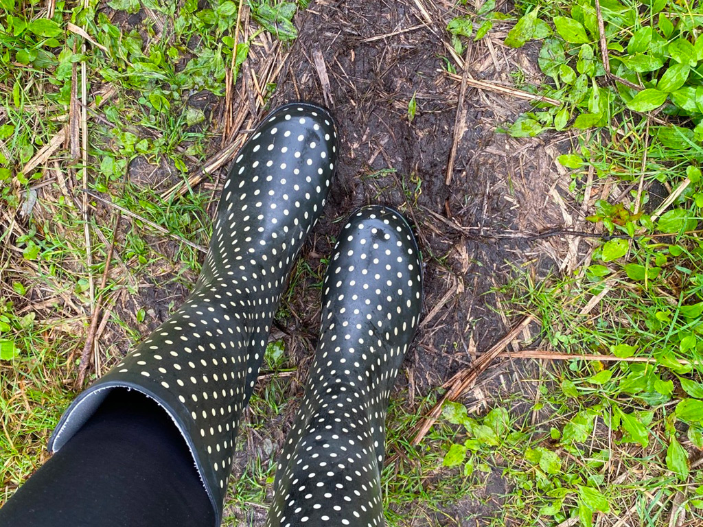 Auf dem Campingplatz wird man schnell schmutzig