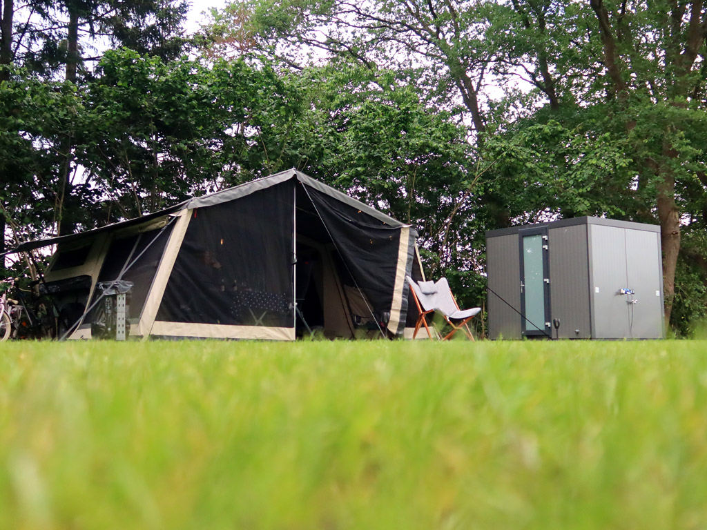 Eigene Sanitäranlagen auf dem Stellplatz. Herrlich!