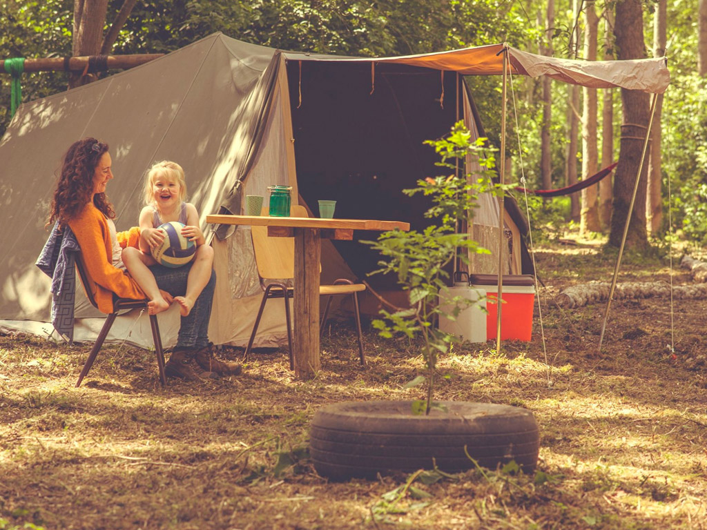 Pop-up-Campingplatz Das Wildevier