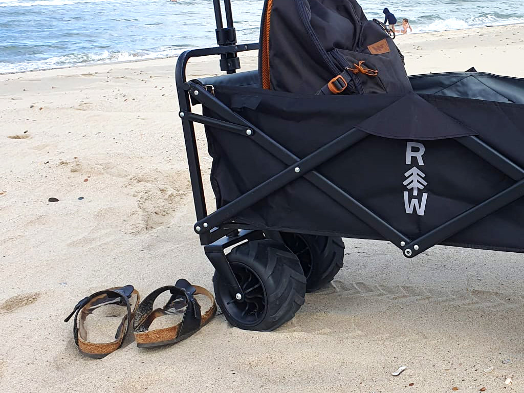 Der faltbare Strandwagen von Redwood