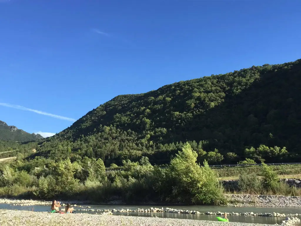 Altmodisches Camping auf diesem kleinen Campingplatz in der Drome