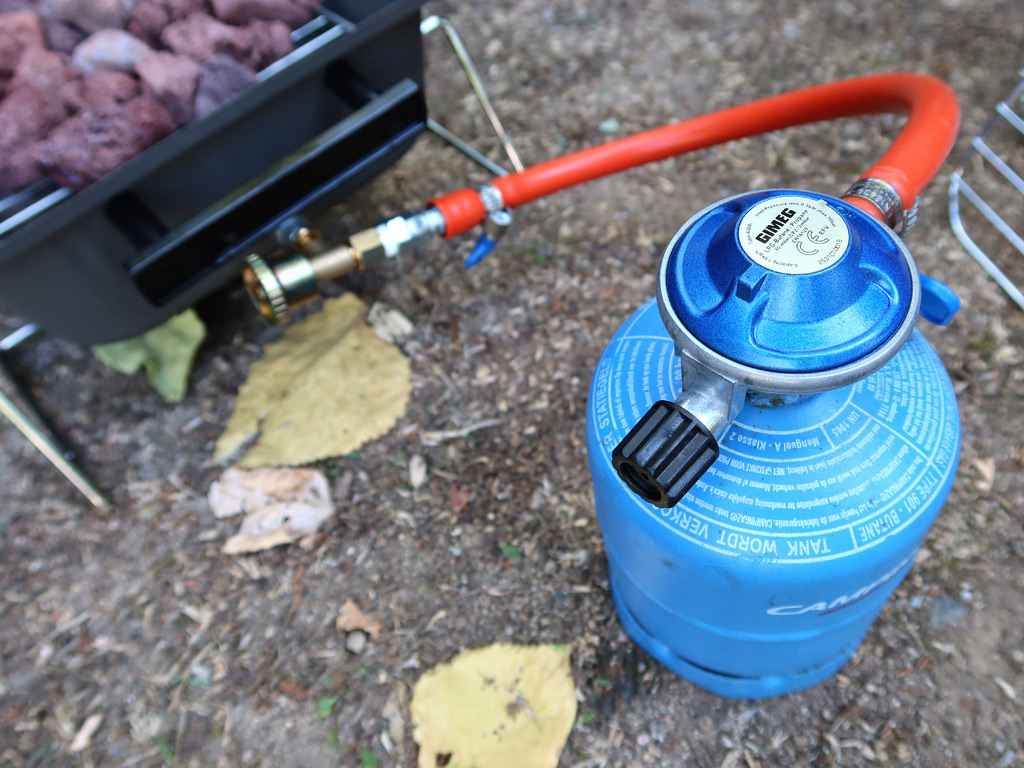 Einen Druckregler müssen Sie selbst mitbestellen