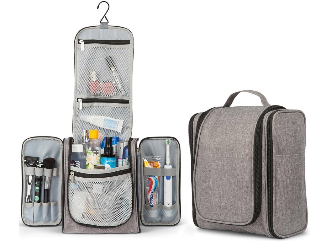 TravelMore Luxury Hanging Toiletry Bag XL mit Haken