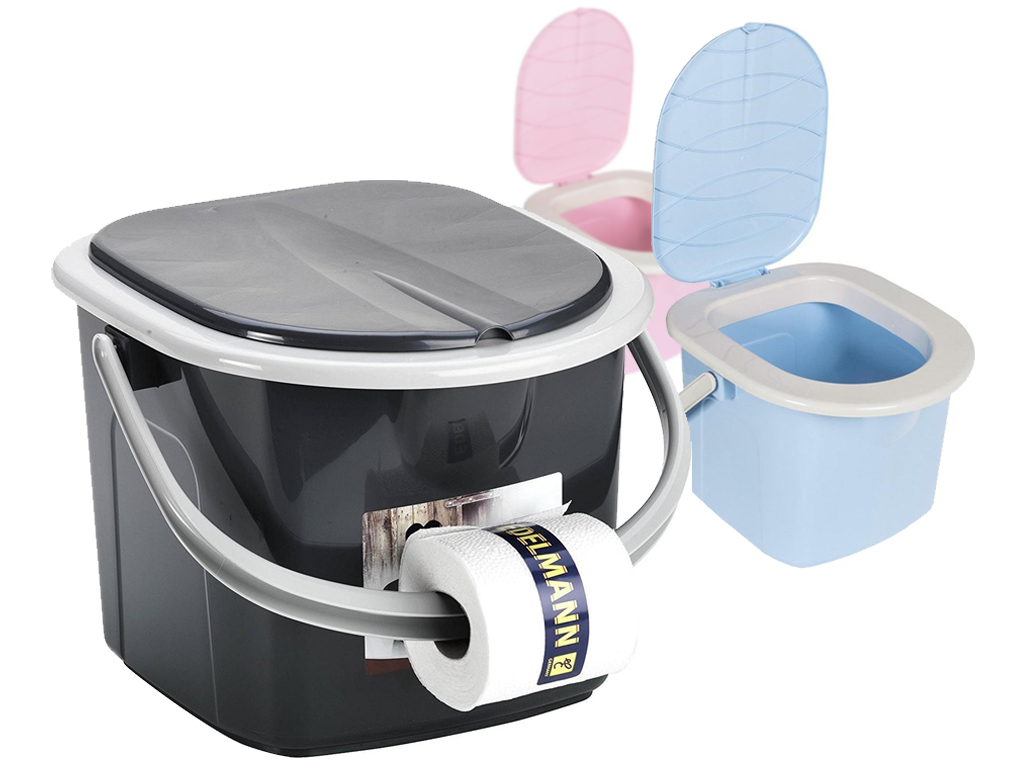 Branq Toiletteneimer Portable mit Deckel