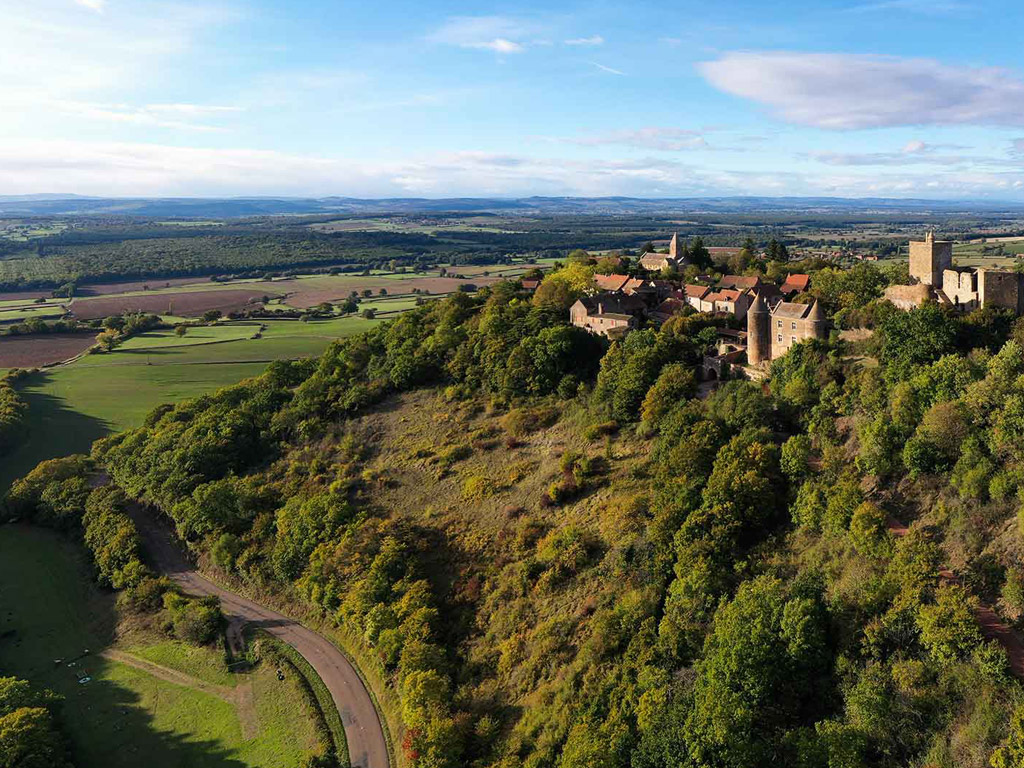 Schloss-Campingplatz in Frankreich