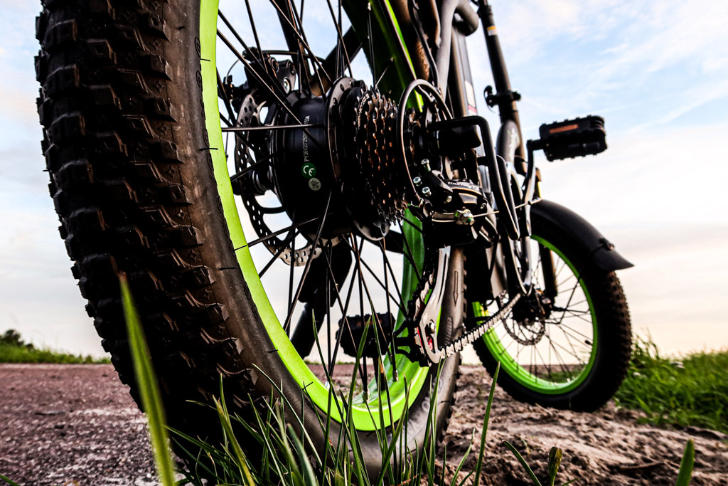 Der windgoo E20 ist mit 7 Gängen von Shimano ausgestattet