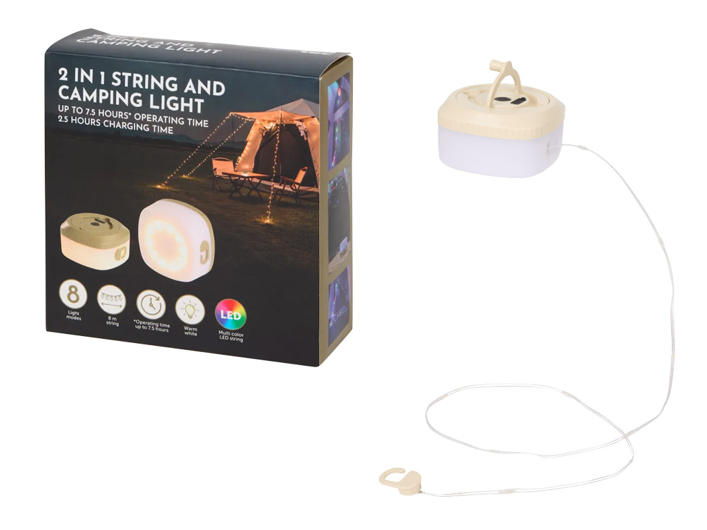 Lichterkette für Camping bei Action