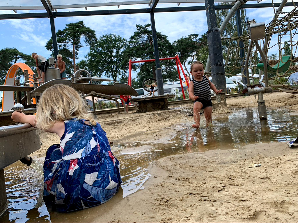 Camping auf einem niederländischen Campingplatz