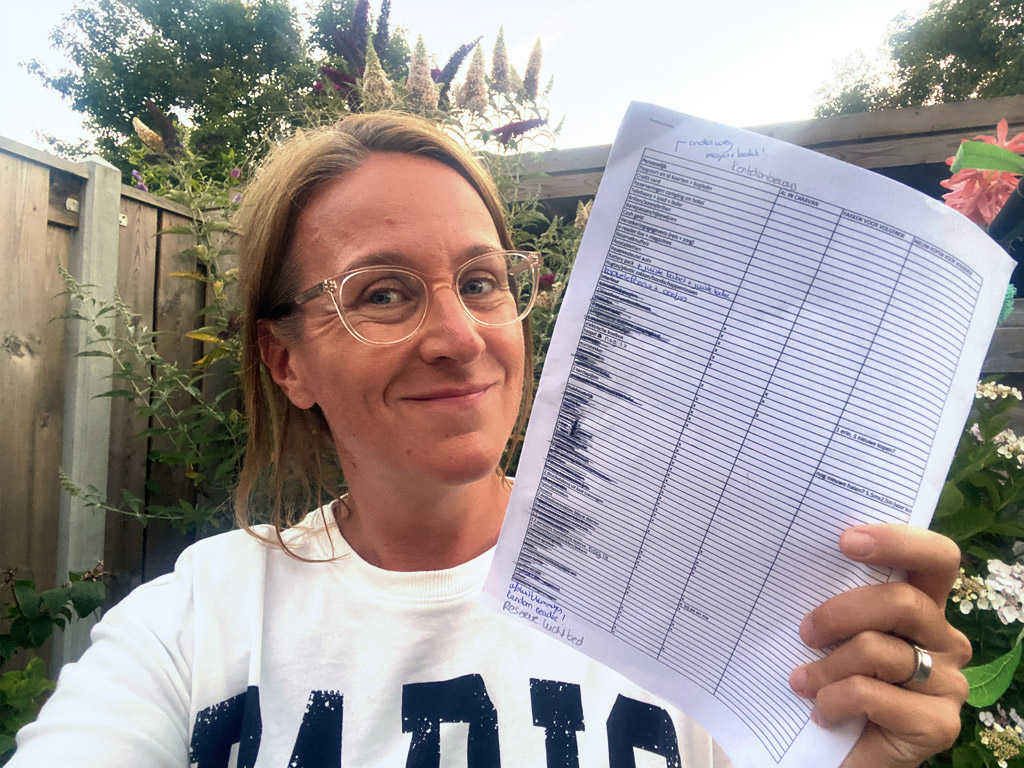 Stellen Sie Ihre Campingausrüstung anhand einer Liste zusammen