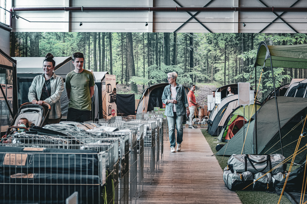 Die Zeltabteilung von Vrijbuiter Zaandam