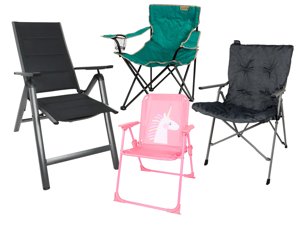 Campingstühle bei der Aktion