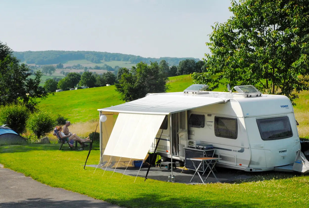 Camping auf einem schönen Campingplatz