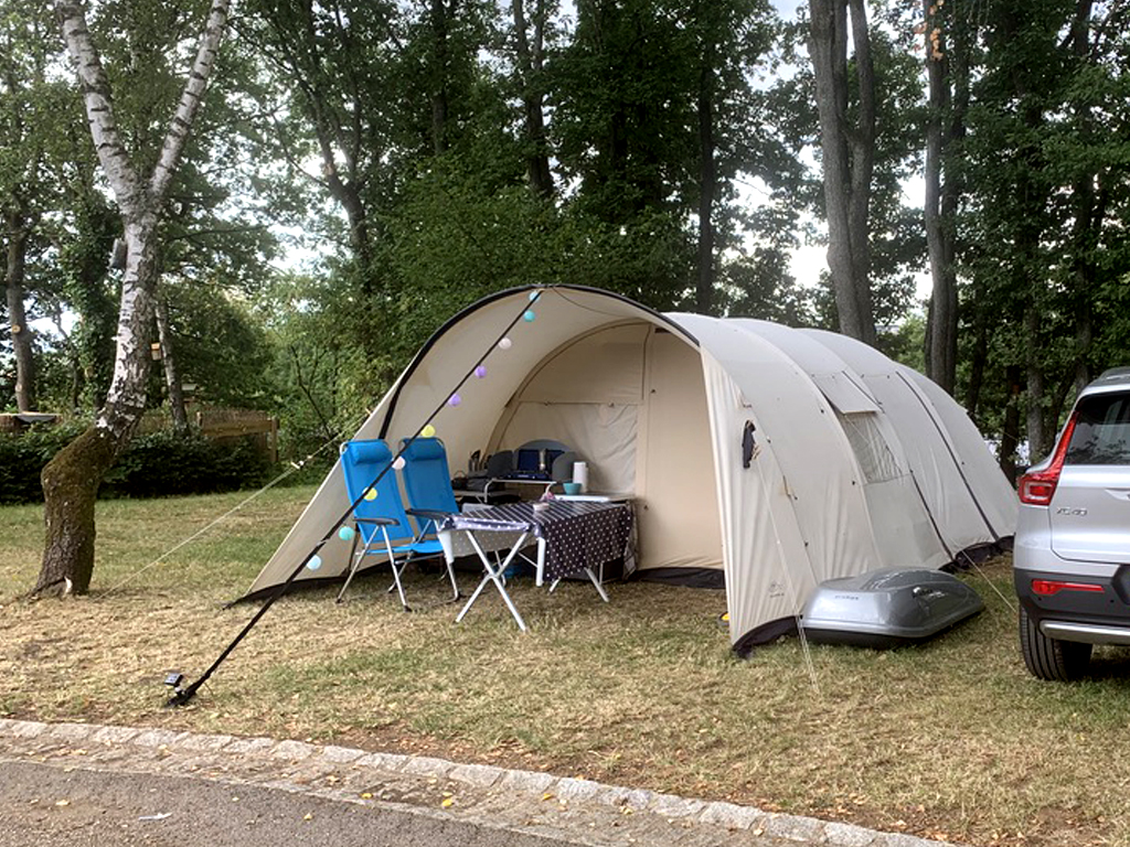 Imprägnieren des Zeltes