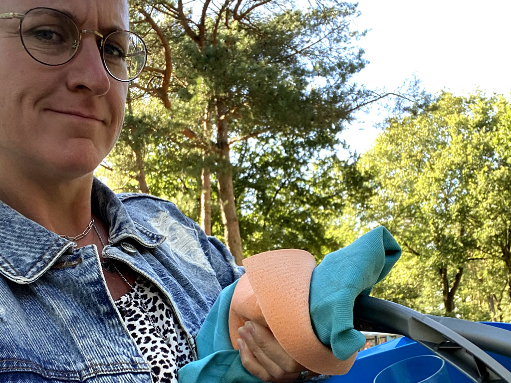 Abwaschen auf dem Campingplatz