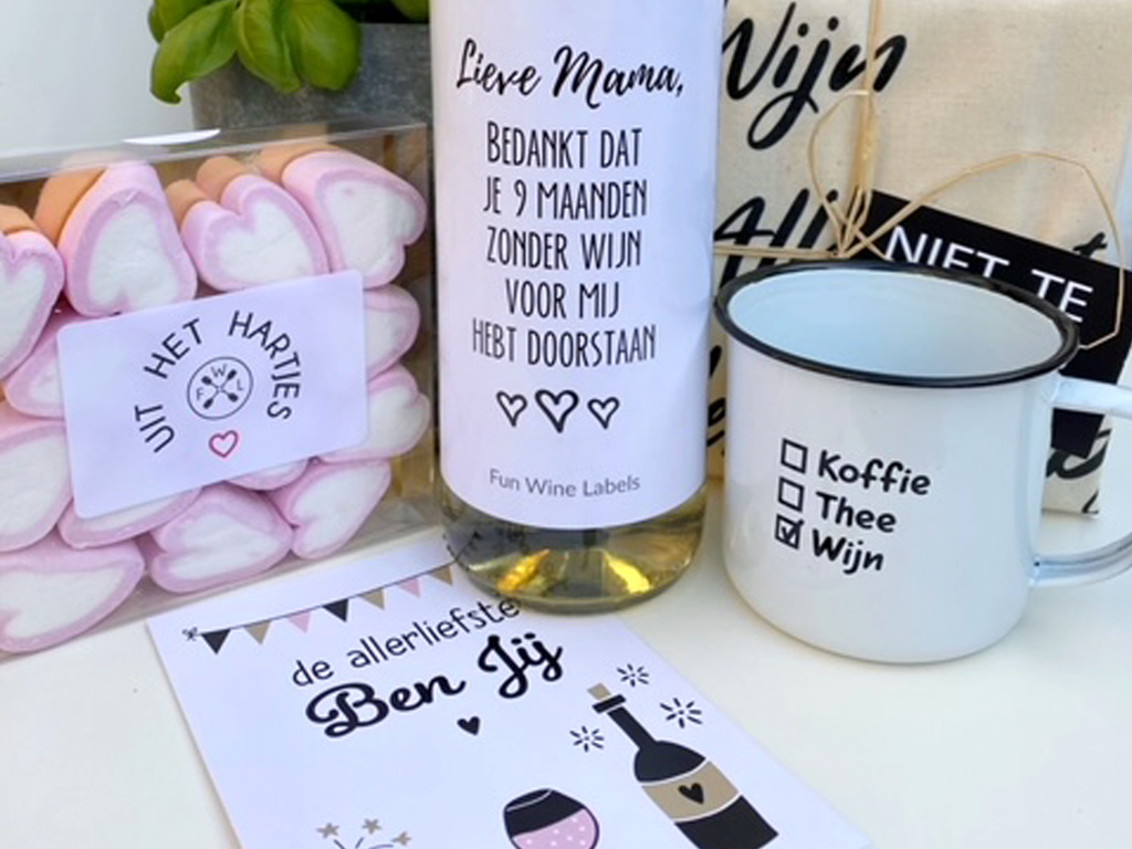 Muttertagsgeschenk Wein