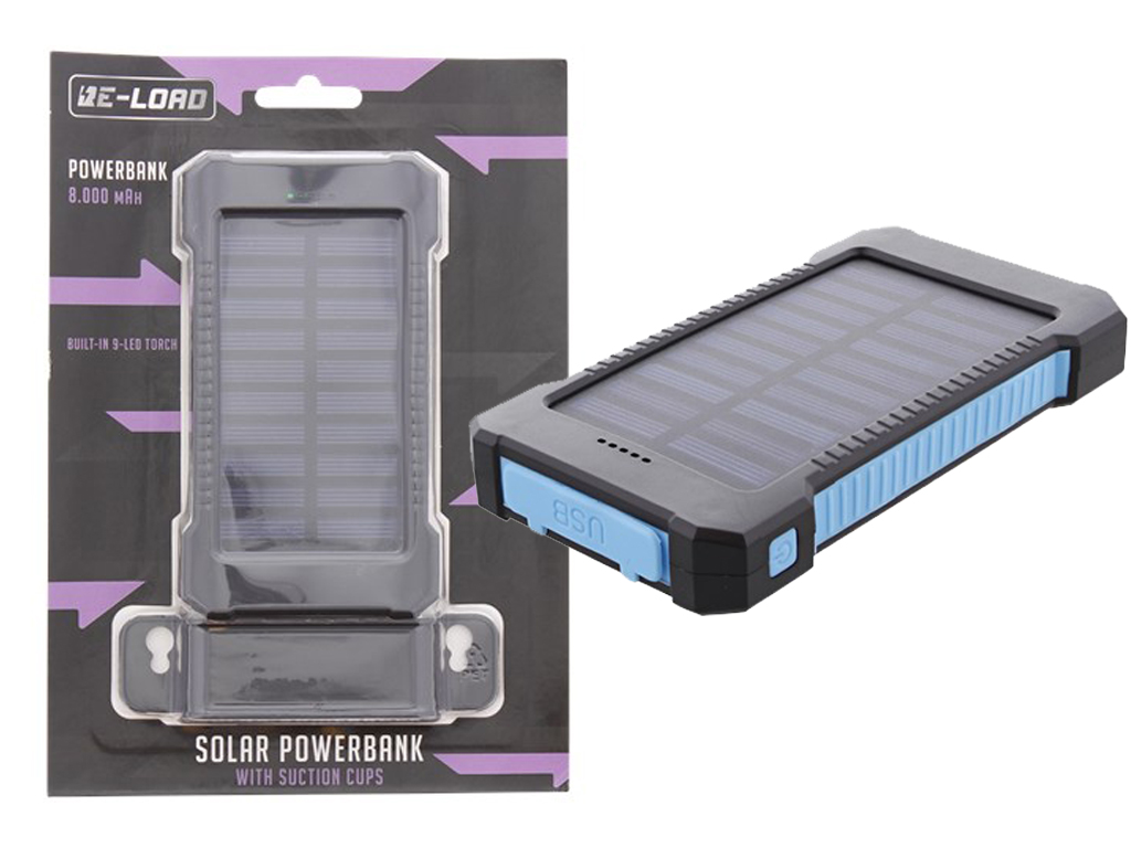 Powerbank mit Solaranlage