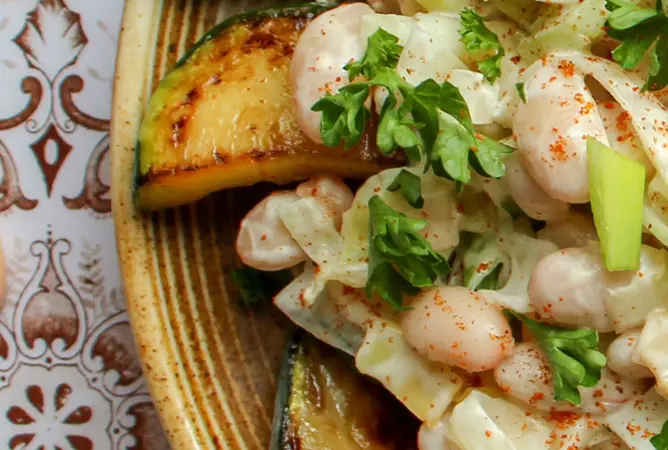 Vegetarische Küche auf dem Campingplatz