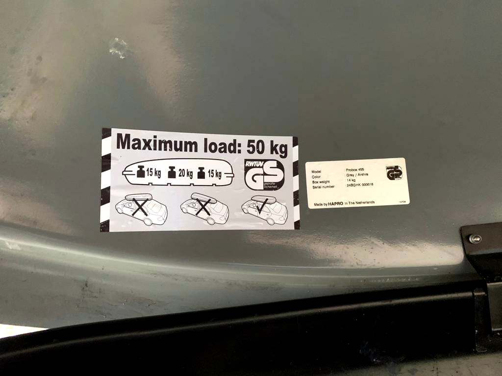 Wie viel Gewicht ist in einer Dachbox erlaubt?