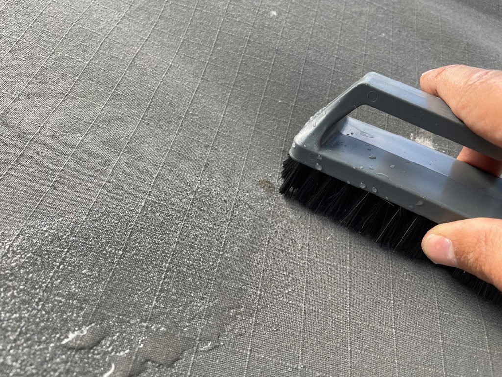 Imprägnieren des Zeltes