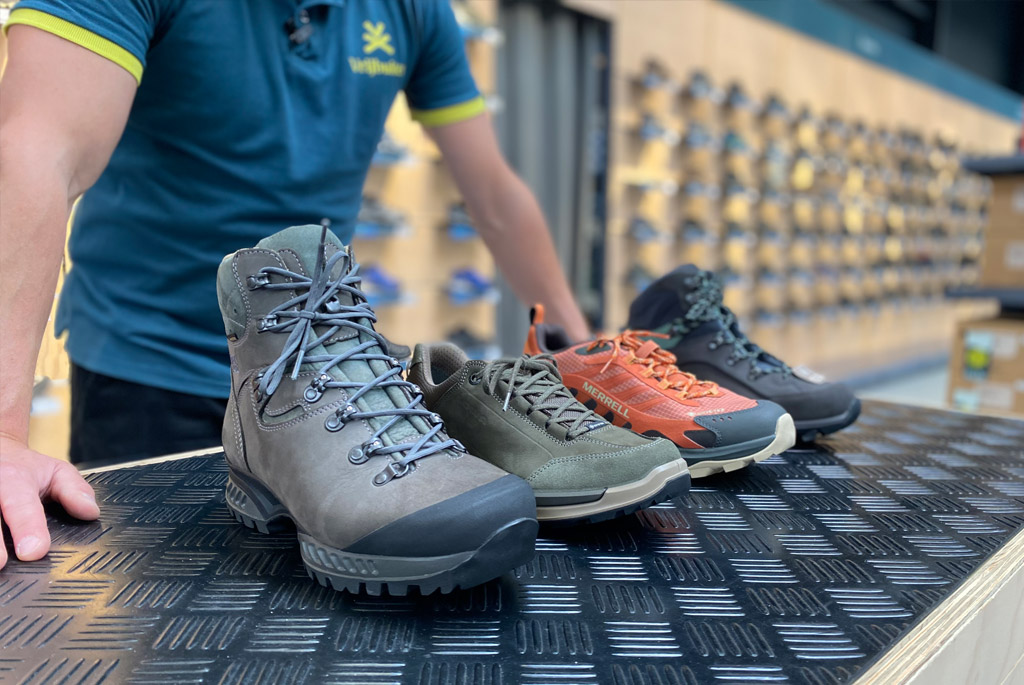 Die Schuhabteilung von Vrijbuiter Zaandam