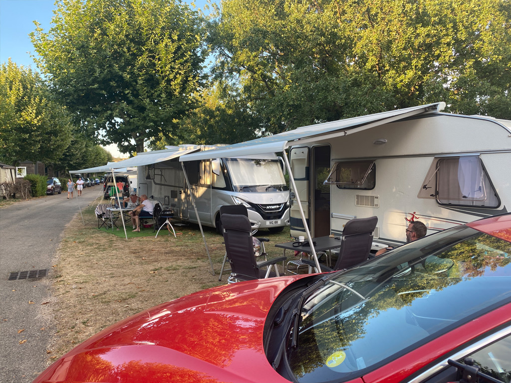 Vorzelt unseres Wohnwagens