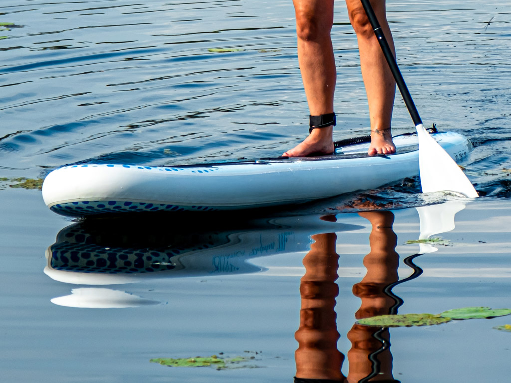 Mit Ihrem Sup vom Campingplatz