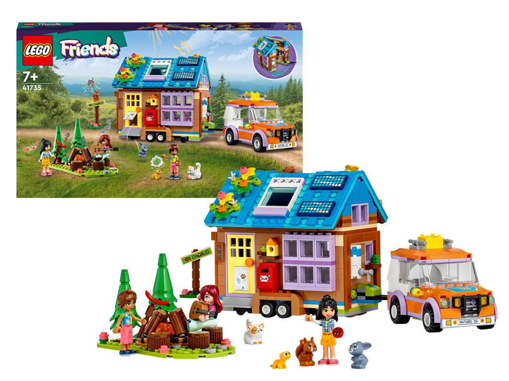 LEGO Friends Winziges Haus Camping-Set mit Wald, Haustieren und Spielzeugauto - 41735