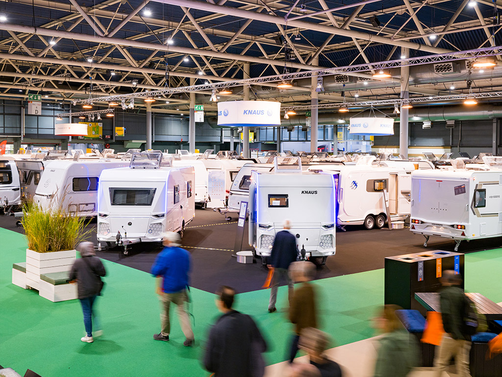 Camping- und Caravan-Messe 2024 sucht einen Wohnwagen